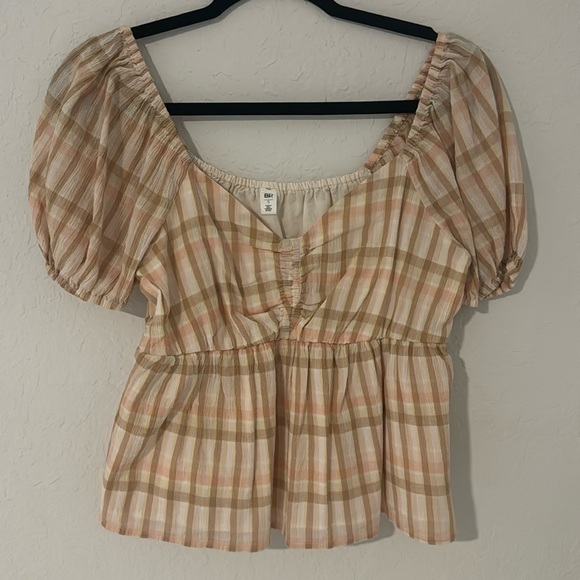 Puff sleeve peplum top from Nordstrom BP worn once - Picture 1 of 3